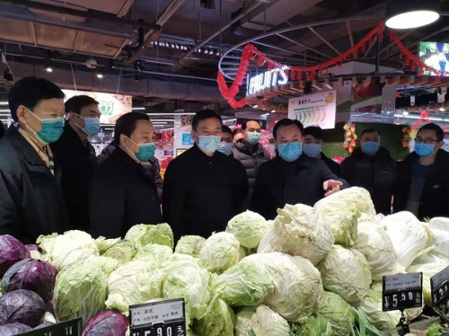 江苏省委常委、常务副省长樊金龙调研苏果保供、防疫情况